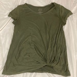 Olive green v neck